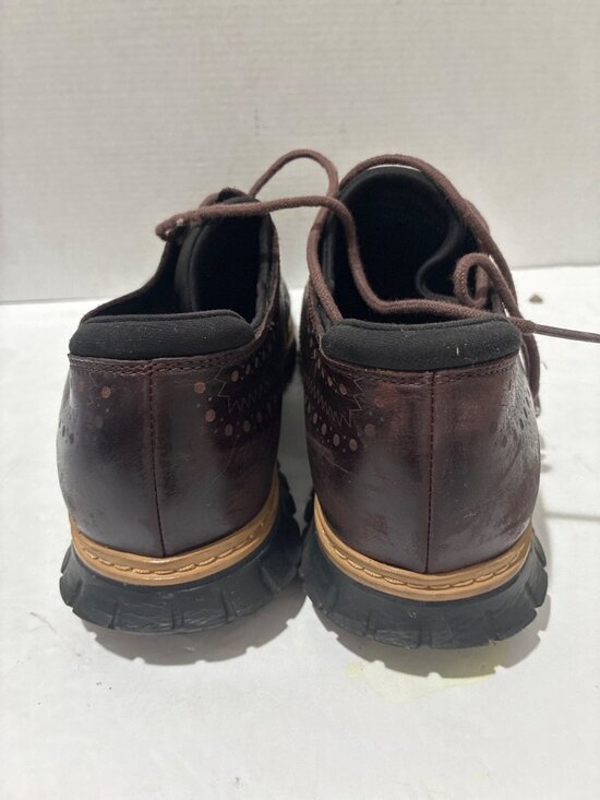 Cole Haan Men\'s ZERØGRAND Wingtip Oxfords waterproof Brown leather size 10.5